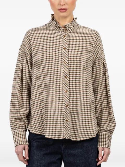 Jensen check-pattern shirt by XIRENA