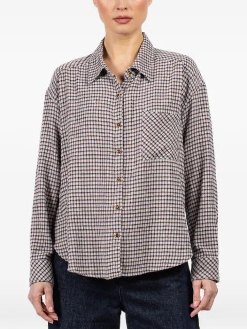 Jordy checked pocket shirt by XIRENA