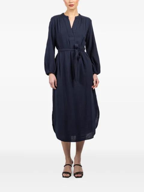 Josephine V-neck tie midi dress by XIRENA