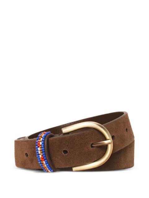beaded buckle belt by XIRENA