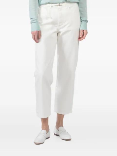 belted cropped trousers by XIRENA