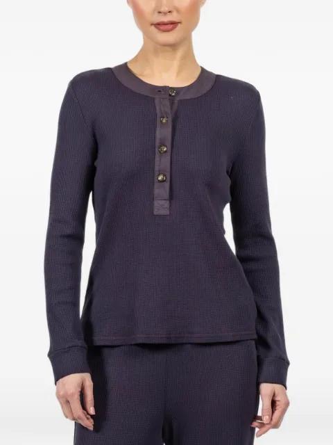 buttoned long-sleeved T-shirt by XIRENA