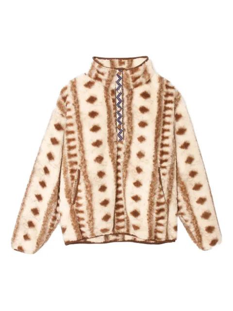 geometric-pattern sweatshirt by XIRENA