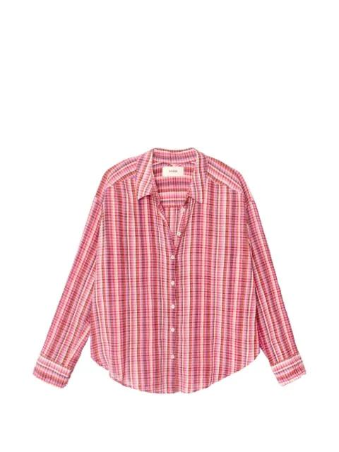 plaid button-down shirt by XIRENA