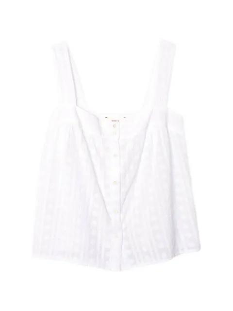square-neck top by XIRENA