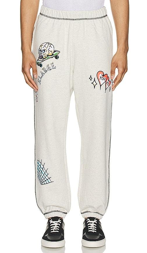 XLARGE Good Time Sweatpants in White by XLARGE