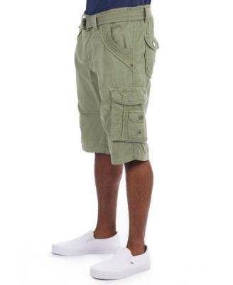 Big & Tall Cargo Shorts Camo & Solid Colors 12.5" Inseam Knee Length Classic Fit Multi Pocket by XRAY