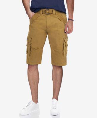 Big & Tall Cargo Shorts Camo & Solid Colors 12.5" Inseam Knee Length Classic Fit Multi Pocket by XRAY