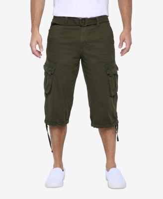 Big & Tall XRAY Belted Below Knee Long Cargo Shorts by XRAY