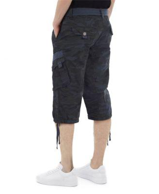 Big & Tall XRAY Belted Below Knee Long Cargo Shorts by XRAY