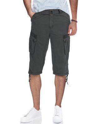 Big & Tall XRAY Belted Below Knee Long Cargo Shorts by XRAY