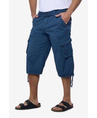 Big & Tall XRAY Belted Below Knee Long Cargo Shorts by XRAY