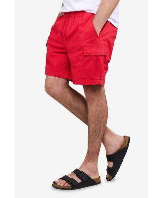 X RAY Men's 6 Inches Elastic Pull On Waistband Twill Cargo Shorts by XRAY