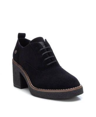 Women's Suede Heeled Oxfords By XTI by XTI