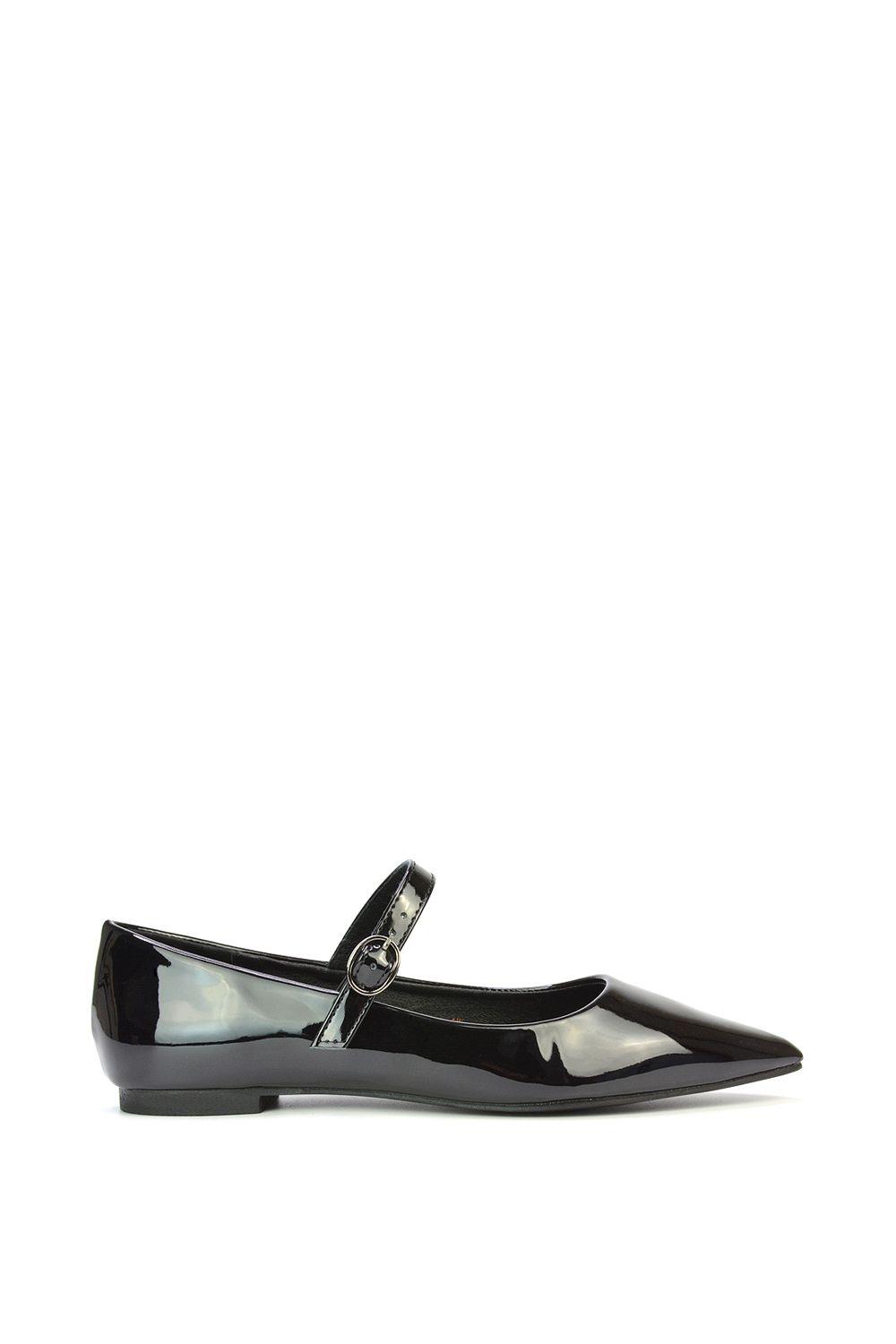 'Aimee' Flat Mary Jane Ballerina Pumps by XY LONDON