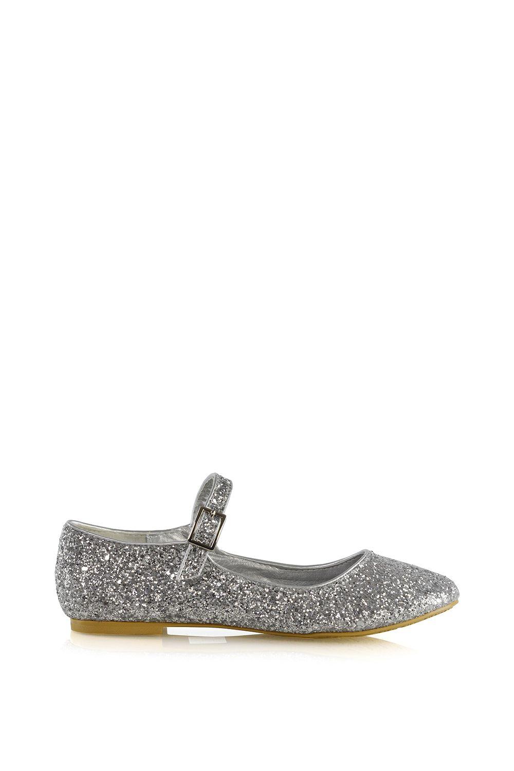 'Amanda' Buckle Up Strappy Ballerina Pump Flat Bridal Shoes by XY LONDON
