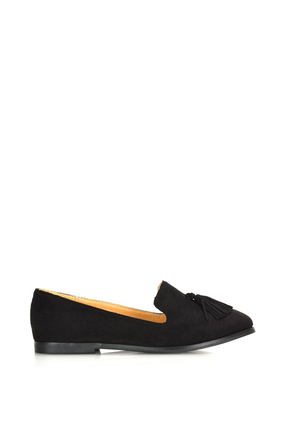 'Betsy' Flat Pointed Toe Tassel Loafer Shoes by XY LONDON 'Betsy' Flat Pointed Toe Tassel Loafer Shoes by XY LONDON