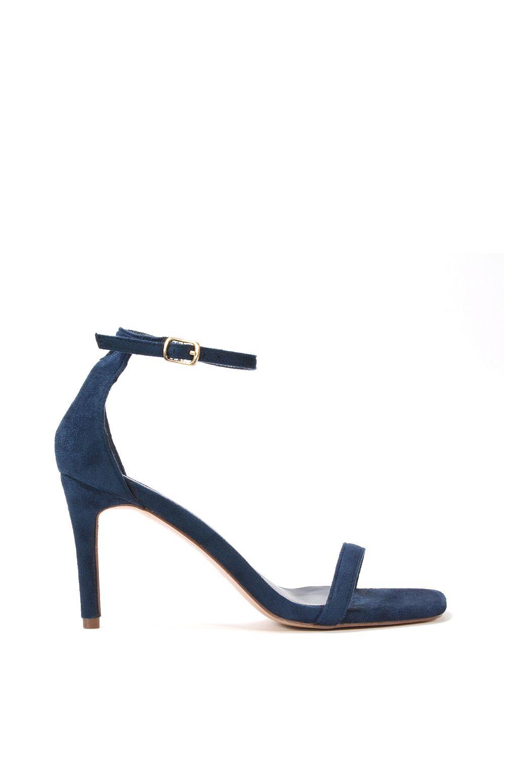 'Emma' Strappy Stiletto High Heels With Ankle Strap by XY LONDON