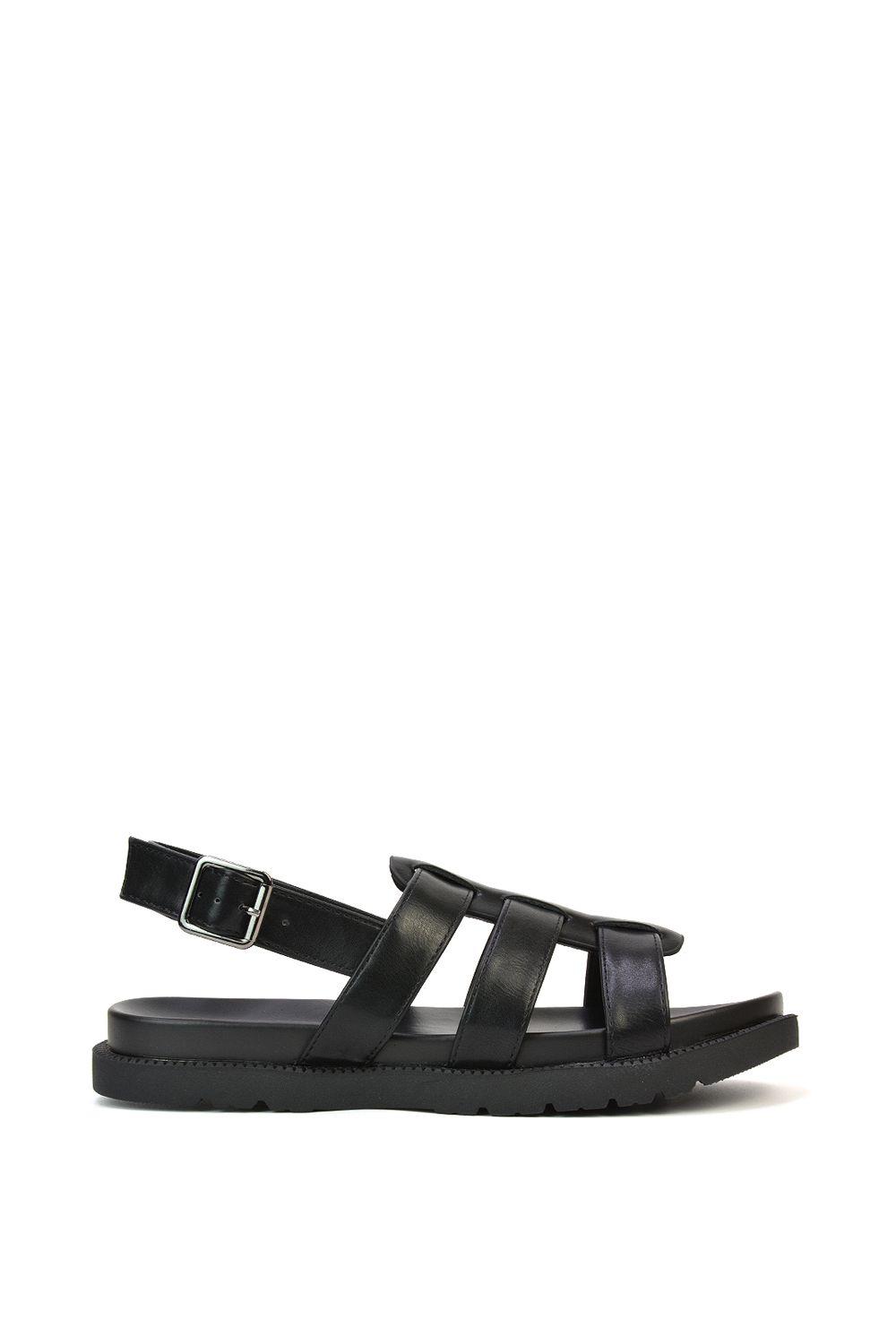 'Gayna'  Cleated Sole Strappy Open Toe Gladiator Platform Sandals by XY LONDON