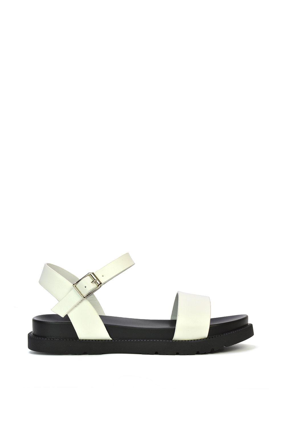 'Grace' Two Strap Open Toe Platform Sandal Shoes by XY LONDON