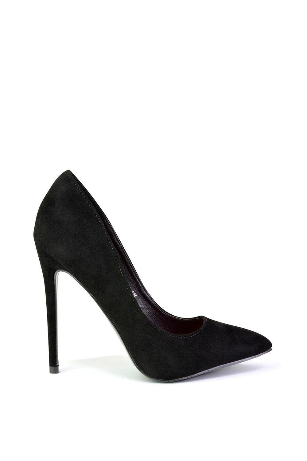 'Lu Lu' Pointed Toe Slip On High Stiletto Heels by XY LONDON