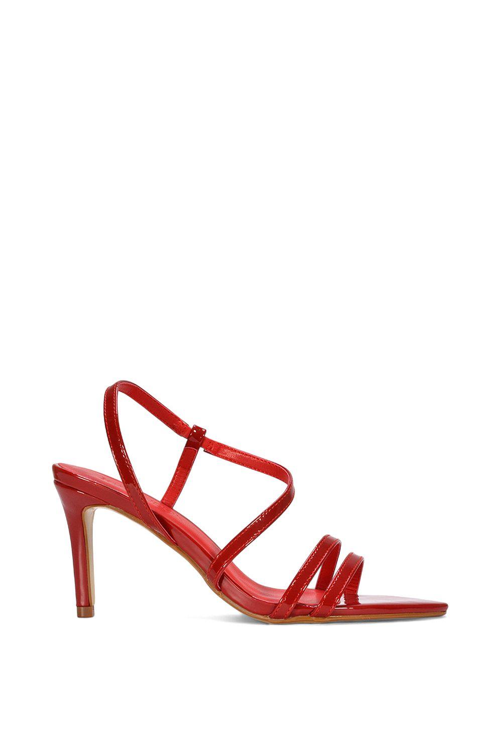 'Theodora' Strappy Pointed Toe Stiletto Heel Sandal Shoes by XY LONDON