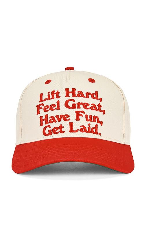 Y,IWO Hardwear Lift Hard 5-Panel Hat in White by Y,IWO
