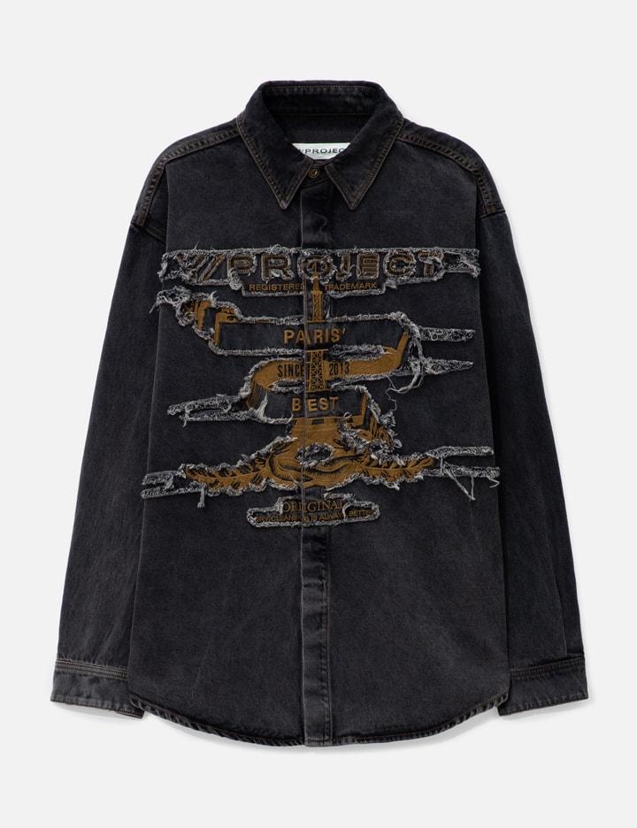 Evergreen Paris' Best Patch Denim Shirt by Y/PROJECT