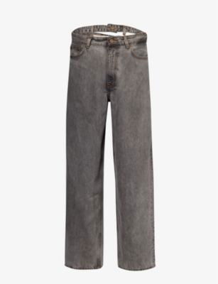 Evergreen multi-waist wide-leg organic-denim jeans by Y/PROJECT