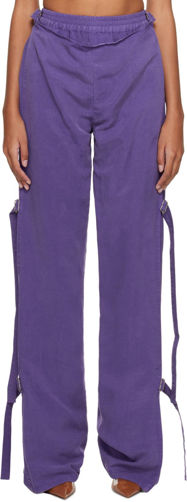 Purple Pop Up Raver Trousers by Y/PROJECT