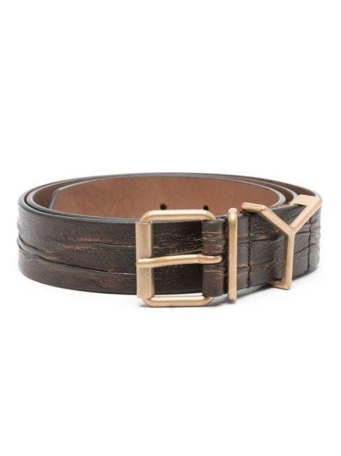 Y-hardware leather belt by Y/PROJECT