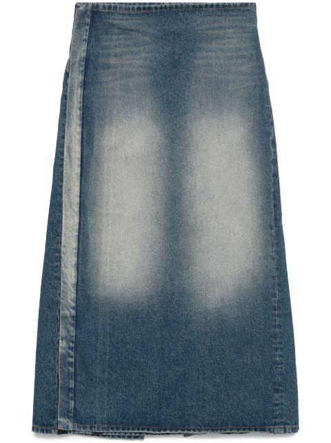 denim midi skirt by Y/PROJECT