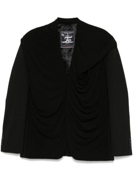 draped hoodied blazer by Y/PROJECT