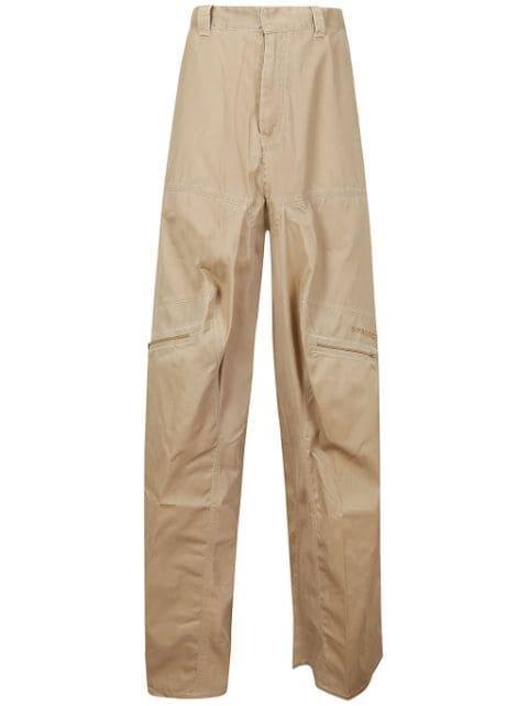 folded wide-leg cargo trousers by Y/PROJECT