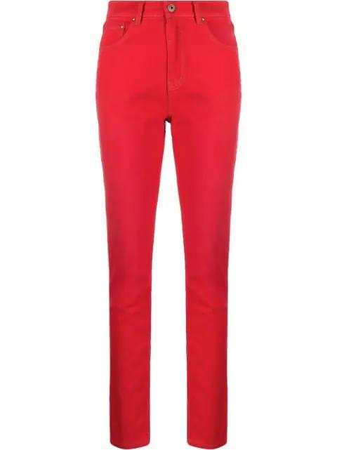 heart motif high-waisted jeans by Y/PROJECT