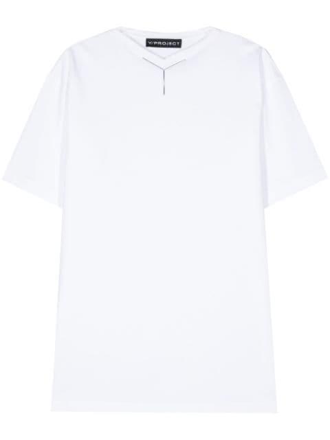 logo-appliqué cotto T-shirt by Y/PROJECT
