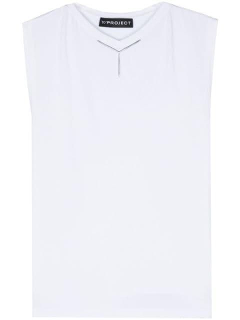 logo-appliqué tank top by Y/PROJECT