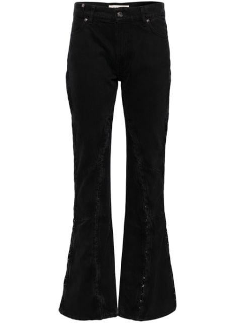 side hook flared jeans by Y/PROJECT