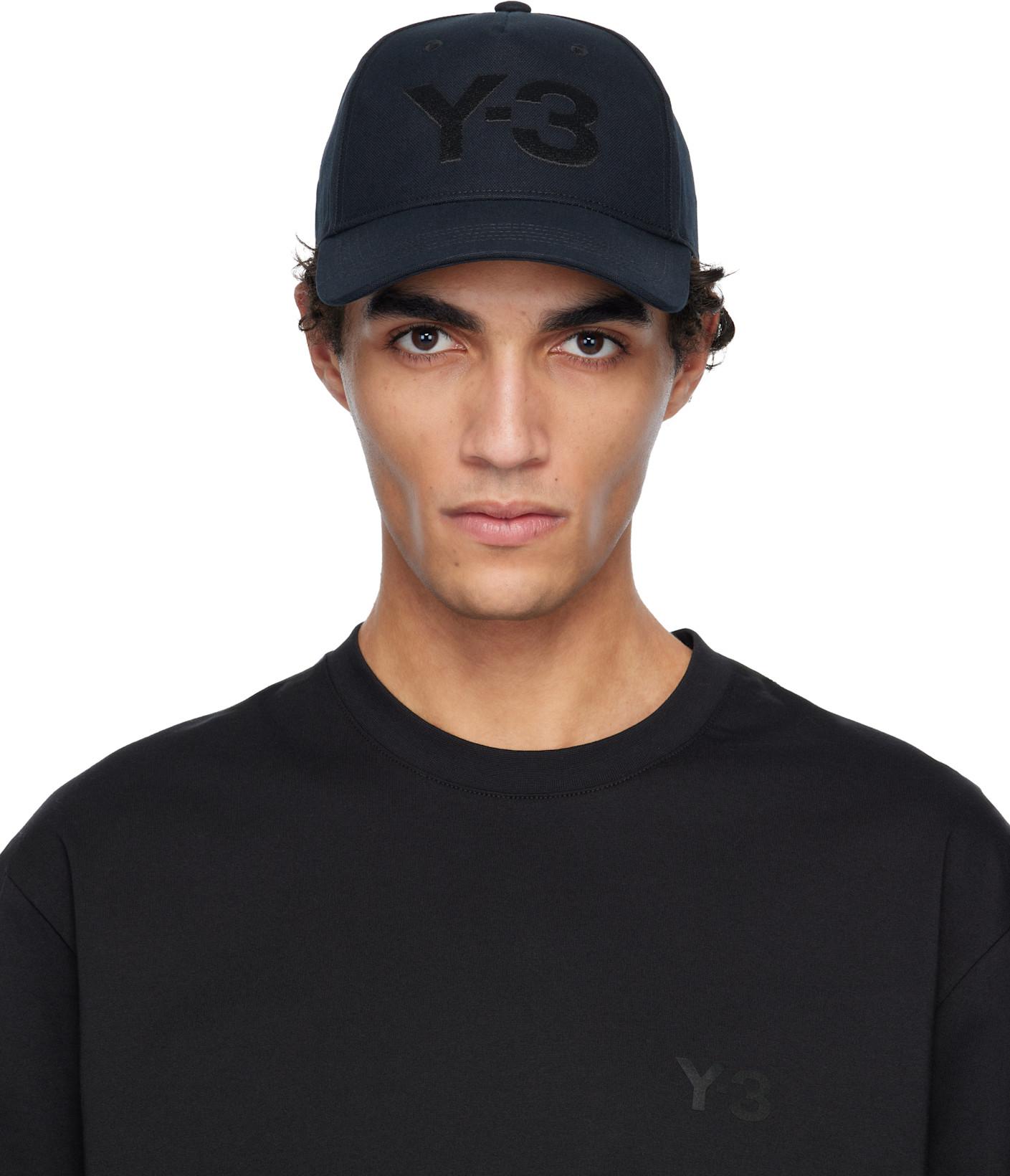 Black Classic Logo Cap by Y3