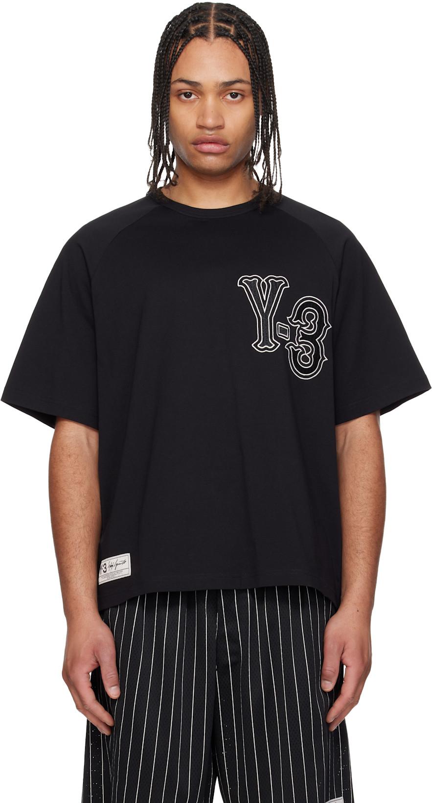 Black Elite 5 GFX Short Sleeve T-shirt by Y3
