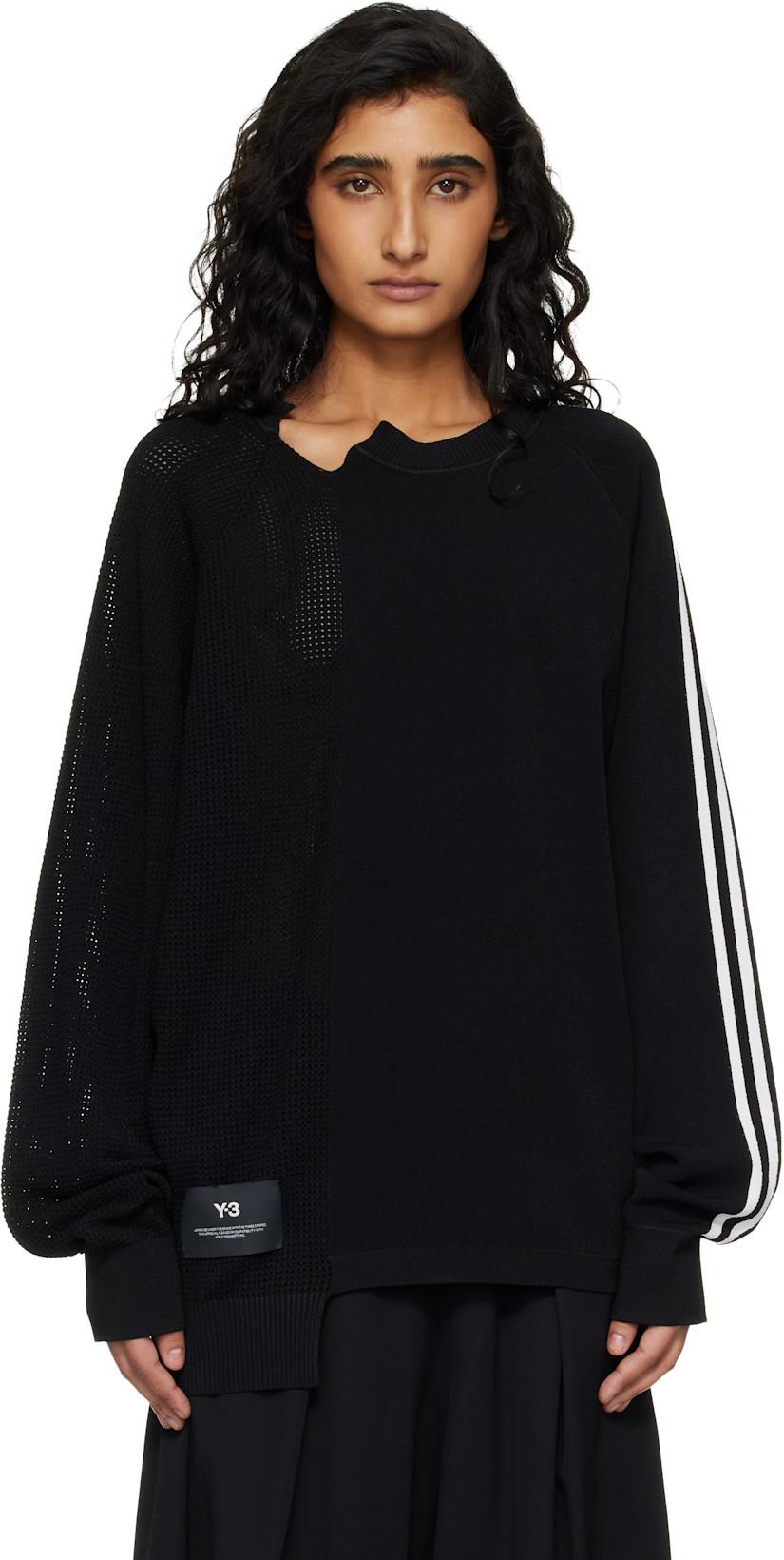 Black Logo Knit Sweater by Y3