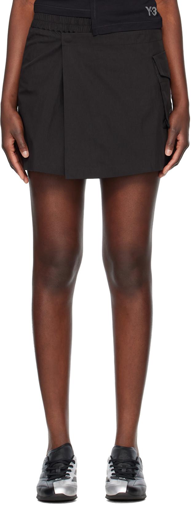 Black Mercedes-AMG F1 Edition Short Skort by Y3