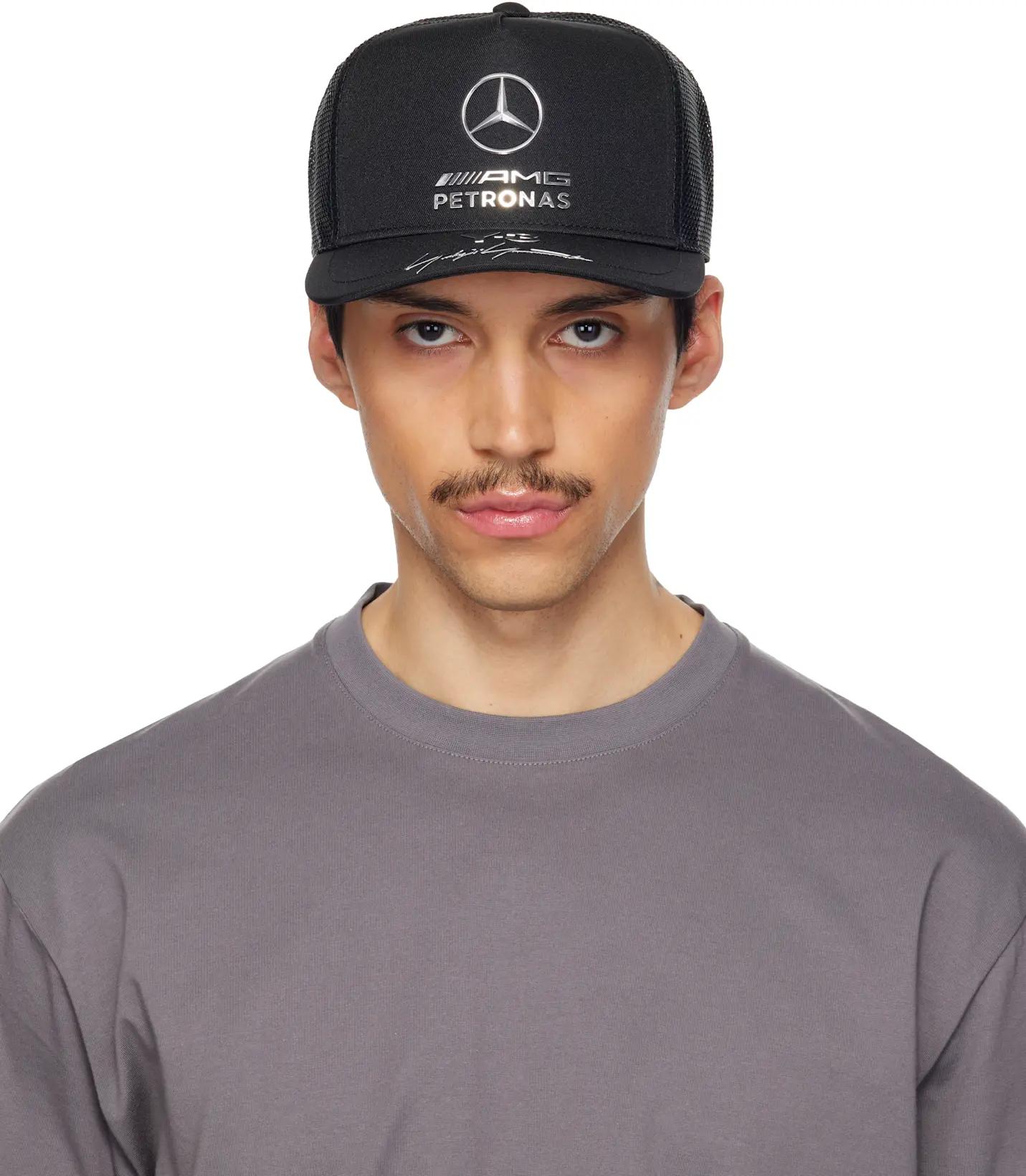 Black Mercedes-AMG F1 Edition Trucker Cap by Y3