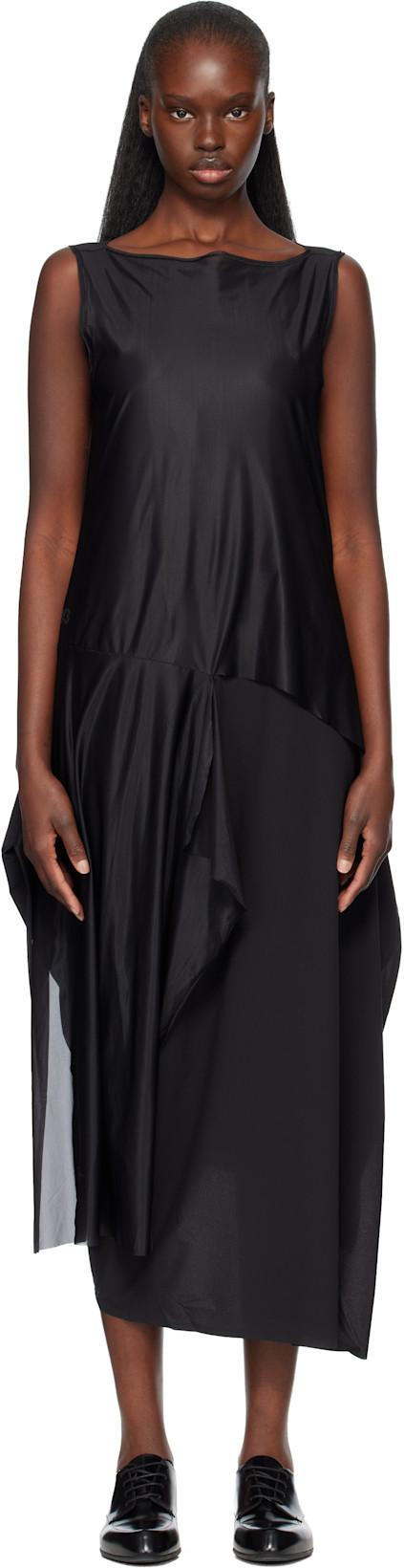 Black Mesh Midi Dress by Y3