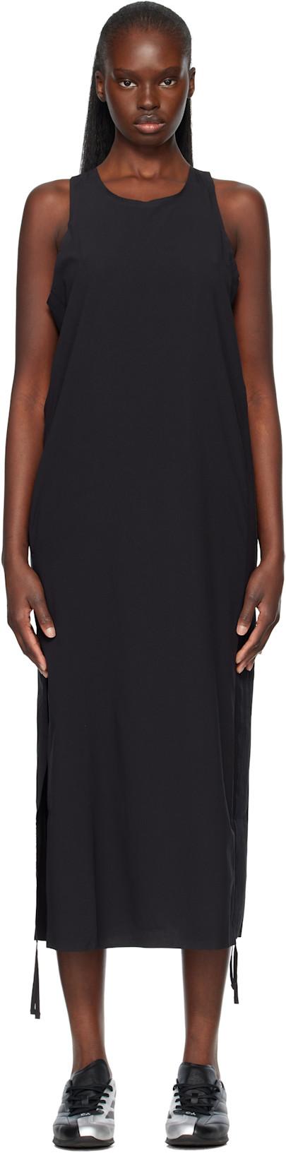 Black Racer Cinch Midi Dress by Y3