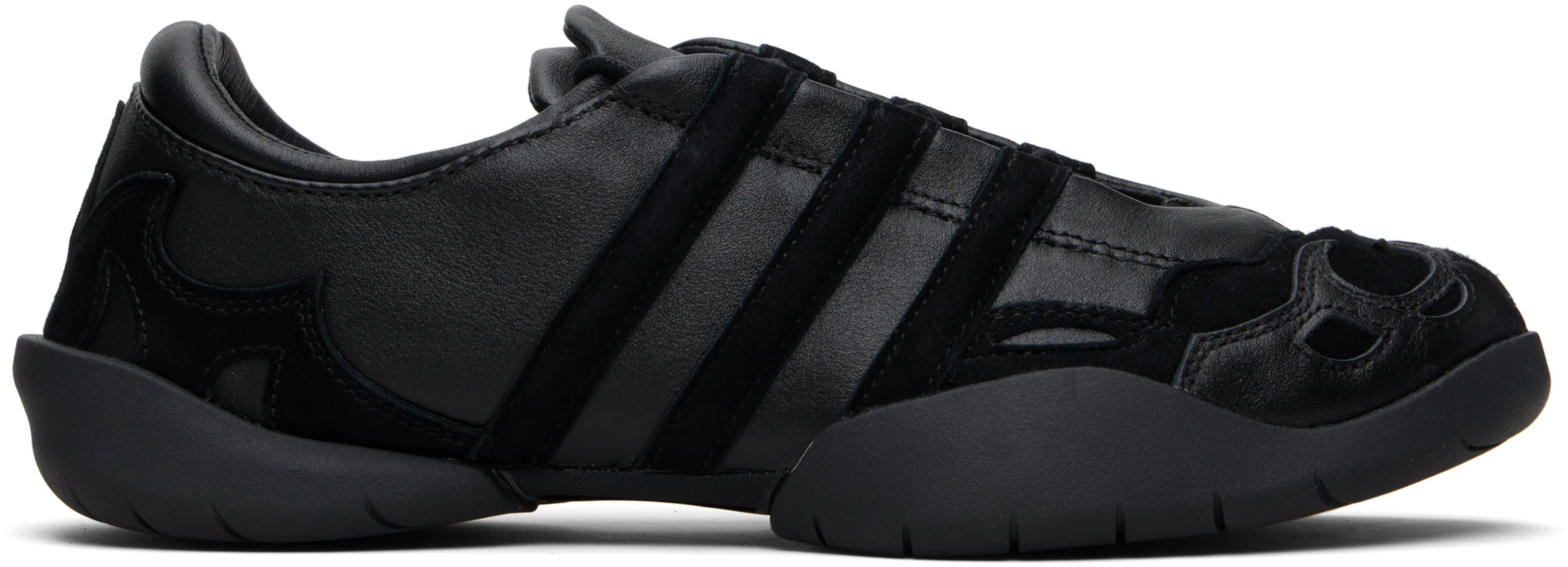 Black Regu Leather Sneakers by Y3