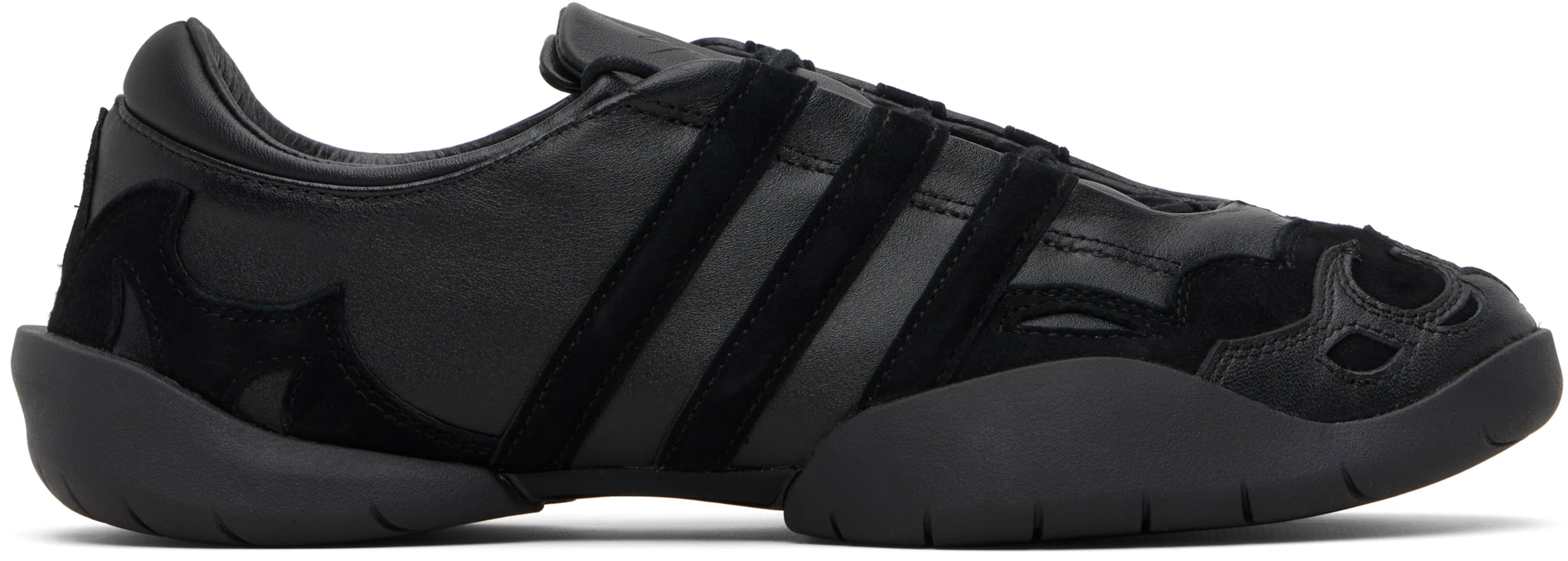 Black Regu Leather Sneakers by Y3