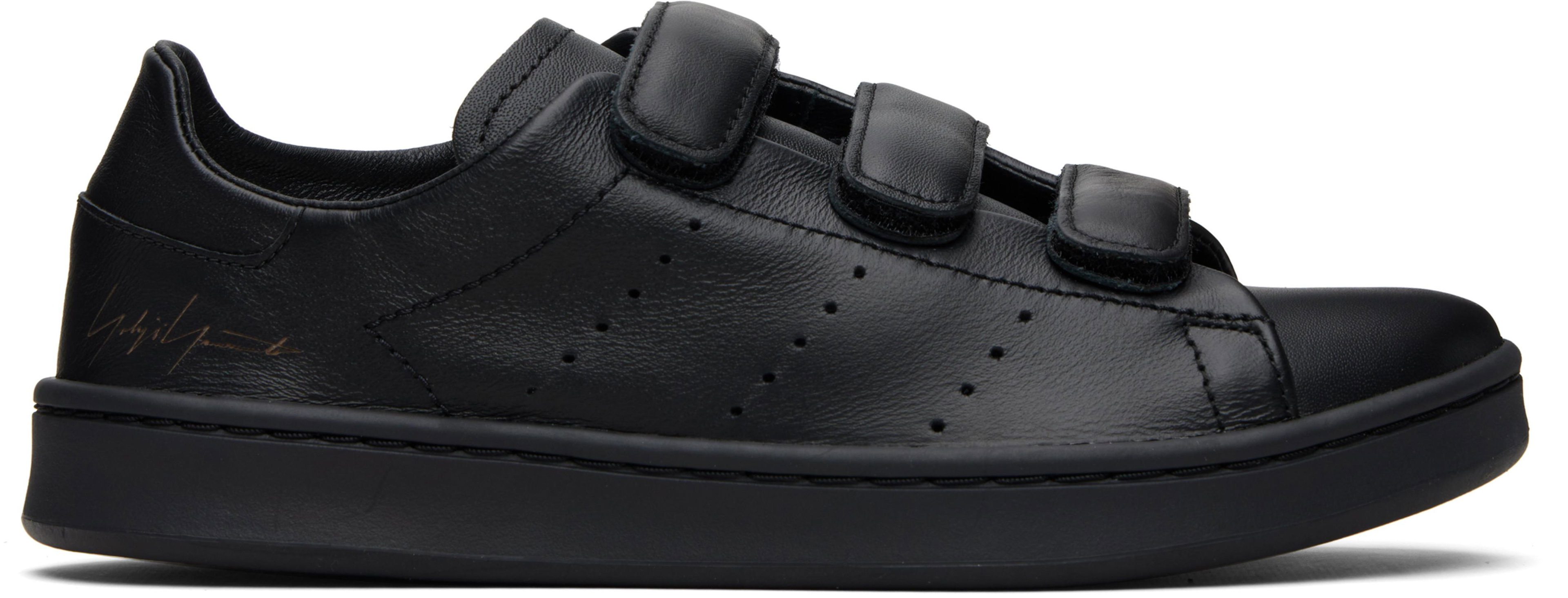 Black Stan Smith Hook-And-Loop Sneakers by Y3