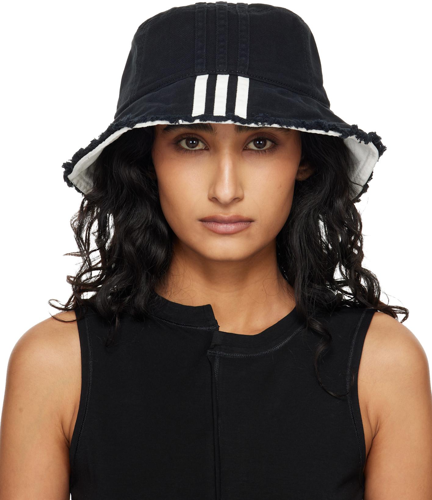 Black Stripes Bucket Hat by Y3