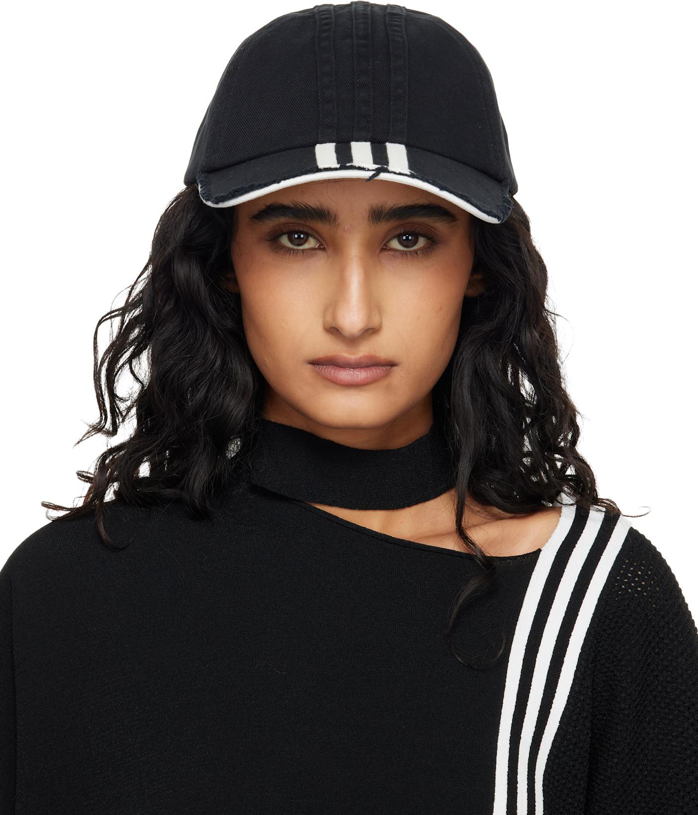Black Stripes Cap by Y3